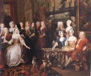 HOGARTH, William Company in Wanstead House painting